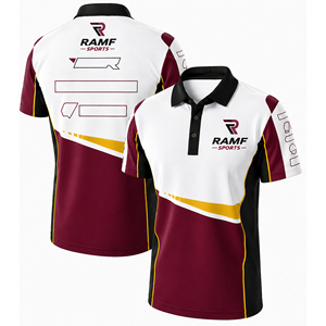 Custom Collar T-<b>Shirts</b> 100% Polyester Quick Dry custom racing <b>shirt</b> car racing <b>shirts</b> sublimated racing polo <b>shirts</b> - Product Image 1