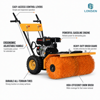 Balayeuse rotative à essence pour allées et balayeuse de sols pour chemins d'accès
