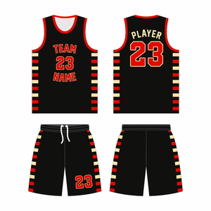 Uniforme de basket-ball personnalisé de haute qualité – Maillot et short d'équipe sublimés 100 % polyester - Product Image 3