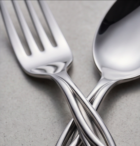Twisted <b>Ribbon</b> Mirror Stainless Steel Flatware Set High Mirror Polish Dishwasher Safe For <b>Wedding</b> Dinnerware And Restaurant - Product Image 2