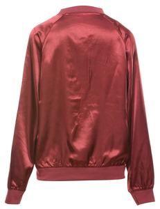 Nuevo estilo, venta al por mayor, chaqueta Varsity de satén personalizada 2024 para damas, chaqueta Varsity de satén recortada transpirable de talla grande para mujer - Product Image 2