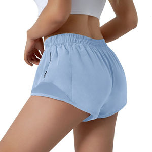 Shorts Deportivos de Lona Transpirable para Mujer, Cintura Elástica, para Entrenamiento Activo, Servicio OEM 2026, Alta Calidad - Product Image 3
