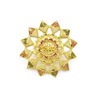 Vente en gros de bagues en or plaqué 14K18K24K micron, design floral, bagues traditionnelles, bagues en or à la mode, Oro Joyera