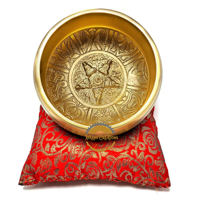 Bol chantant Instrument de prière bouddhiste tibétain avec bâton en bois Méditation Bol sonore Instrument de musique Méditation par AYAANS - Product Image 2
