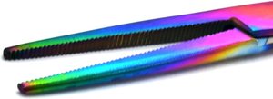 <b>Multi</b> <b>Color</b> Rainbow Ultimate Hemostat Set, 6 Piece Ideal for Hobby Tools, Electronics, Fishing and Taxidermy (5", 6.25", 8") - Product Image 2