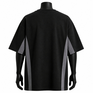 Camiseta Urbana de Alta Calidad para Hombre, Estilo Oversize, Algodón, Diseño Minimalista, Moda Urbana, Corte Holgado, Hombros Caídos - Product Image 2
