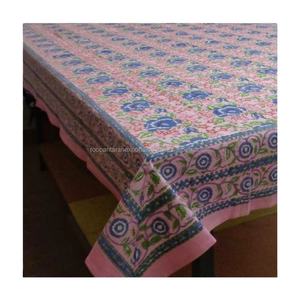 Mantel de Algodón a Cuadros Floral Más Vendido, Hecho a Mano, Ecológico, Personalizable, Estilo Rústico Clásico para Cocinas y Picnics al Aire Libre - Product Image 1