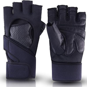 Thermal Insulated Microfiber Gym Gloves Women Men <b>Half</b> Finger Anti <b>Slip</b> Padded Palm Breathable Fitness Gloves - Product Image 4