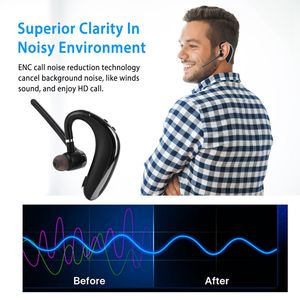 Auricolare Wireless V5.0 ENC con Cuffie Rotanti a 180 Gradi, Compatibili con Lato Destro e Sinistro, per Telefono, Business, Guida e Corsa - Product Image 3