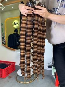 Qualité Remy Deep Ocean Ondulés Cheveux humains vietnamiens Sans emmêlement Sans perte - Product Image 6