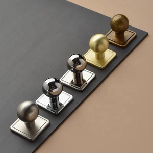 Modern Brass Oval Cabinet Knobs Furniture Hardware Classic Design Nickel Polished Dresser Drawers <b>Dummy</b> Style Home Office Hotel - Product Image 2