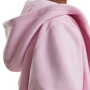 Sudadera con capucha corta para mujer con logo personalizado, de felpa francesa gruesa, lisa, OEM ODM, venta al por mayor - Product Image 5