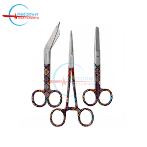 Ensemble de ciseaux d'allaitement premium à motifs |   Ciseaux à pansements en acier inoxydable |   Ciseaux de traumatologie EMT |   Ciseaux pour pansements médicaux - Product Image 1