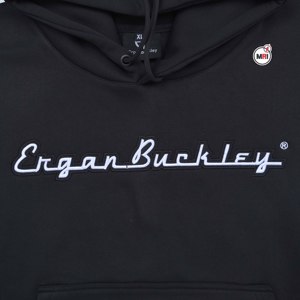 Sudadera con Capucha Negra para Hombre de Calidad Premium, Oversize, de Algodón French Terry, Informal, para Otoño, con Bolsillo Frontal y Logotipo, Precio al por Mayor - Product Image 4