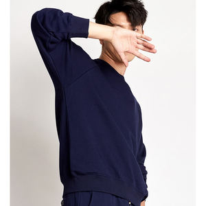 Sudadera de Forro Polar con Cuello Redondo para Hombre, Jersey de Punto, Manga Larga, Informal, Sudadera con Capucha para Invierno - Product Image 4