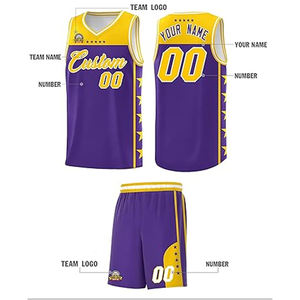 Conjunto de Uniforme de Baloncesto Personalizado con Logotipo del Equipo, Nombre, Número, Impresión por Sublimación, Bordado 3D, Ropa Deportiva para Gimnasio - Product Image 4