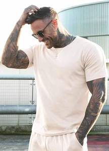 Ensemble short et t-shirt homme été 2026 en coton personnalisé, 2 pièces, color block, unisexe - Product Image 4