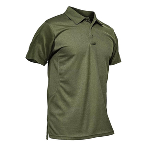 Chemise de sport pour homme en tricot uni, séchage rapide, évacuation de l'humidité, pour le golf, avec logo personnalisé, fabricant de vêtements au Pakistan - Product Image 1