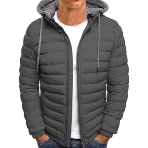 Veste d'hiver matelassée à capuche de marque de créateur, grande taille, pour hommes - Product Image 2