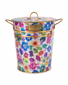 Ensemble de 3 vases/jardinières en métal floral, style bohème, décoration intérieure et extérieure pour fleurs et plantes - Product Image 5