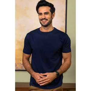 Camiseta de Hombre 100% Algodón Supima, Corte Ajustado, Cuello Redondo, Manga Corta, Sostenible, India, al Mejor Precio - Product Image 5