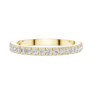 Anillo de Diamantes de Lujo con Engaste Completo, Plata de Ley 925, Anillo de Boda con Micro Pavé, Corte Redondo, Anillo Apilable de Circonita Cúbica para Mujer - Product Image 4