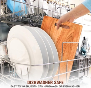 Tabla de Cortar de Madera al por Mayor, Tabla de Cortar de Cocina para Carne y Verduras Orgánicas, Tabla de Cortar Rectangular de Madera de Acacia Natural - Product Image 6