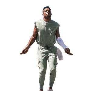 Men's <b>Large</b> Size Loose Top Breathable Sports Vest With Sleeveless Design Solid Color Top - Product Image 1
