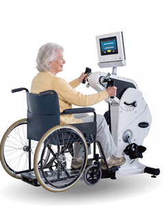 Bicicleta de rehabilitación inteligente de acero para entrenamiento de miembros superiores e inferiores, apta para personas mayores con parálisis por accidente cerebrovascular, con seguridad para personas mayores - Product Image 2