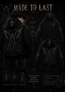 Men's Black Pullover Hoodie Sweatshirt/Men's Hoodies Custom made available in all <b>Colours</b> and also customizable - Product Image 5
