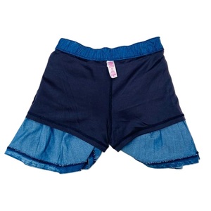 Falda vaquera plisada azul personalizada para mujer adulta, estilo Justice, 72% algodón, 26% poliéster, 2% elastano, proveedor de Bangladesh - Product Image 2