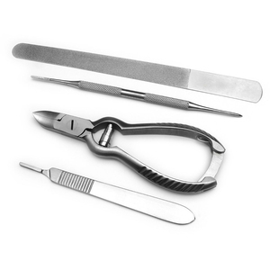 Ensemble de pédicure en acier inoxydable tendance à prix de gros, instruments de traitement des ongles incarnés pour podologues - Product Image 1