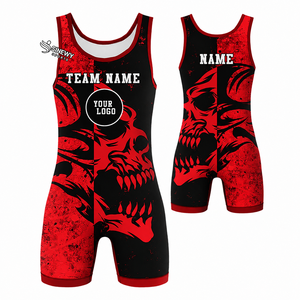 Custom Wrestling Singlet 10/10 Quality 100% Polyester Sublimation Printed Wrestling Singlet - Product Image 6