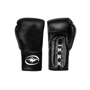Training Boxing Gloves Leather High Quality Non-Slip Adjustable Wrist <b>Strap</b> Lace-Up Closure UV Protection Customizable Features - Product Image 1