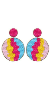 Pendientes Personalizados con Cuentas y Detalle Bordado, Joyería Artesanal con Cuentas de Semillas para Festivales, por MD HANDICRAFTS - Product Image 6