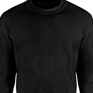 Factory Direct Custom Men’s Pullover Sweatshirt Eco-Friendly Quick Dry Breathable Cotton <b>Fleece</b> Black Crewneck Fraternity Style - Product Image 3