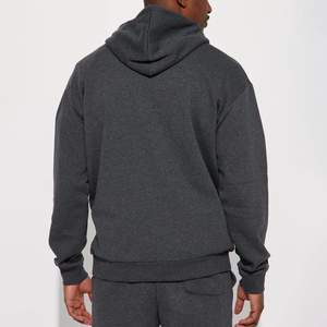 Sudadera con Capucha de Color Sólido Informal de Invierno para Hombre, Logotipo Personalizado, Sudaderas con Capucha de Forro Polar 100% Algodón, Hechas en Pakistán, Salamones - Product Image 3