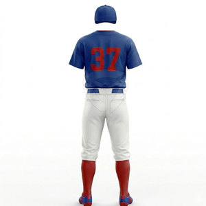 Conjunto de Uniforme de Béisbol Moderno, Tela Suave y Transpirable, Sensación Ligera, Ideal para Entrenamiento Deportivo, Clubes y Rendimiento en Equipo - Product Image 3