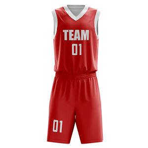 Ensemble d'uniformes de basketball personnalisés pour hommes de qualité supérieure, respirant, avec impression numérique et patch brodé, vêtements d'équipe personnalisables - Product Image 2