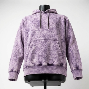 Service OEM – Sweat à capuche personnalisé délavé à l'acide, 100 % coton respirant, pour homme, hiver - Product Image 5
