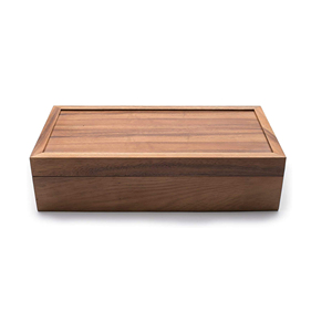 Caja de Almacenamiento de Madera Color Verde Azulado con Aspecto Envejecido |   Organizador de Recuerdos de Madera con Tapa Deslizante Pintado a Mano Estilo Antiguo |   Cofre Decorativo Rústico - Product Image 4