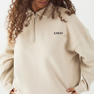 Sudadera lisa y duradera para mujer con tacto suave para un ajuste cómodo y relajado para el invierno, con precio de fábrica económico y servicio OEM. - Product Image 1