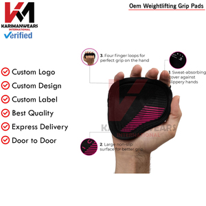 Premium Weightlifting Grip Pad Men Women Gym Anti Slip Deadlift <b>Training</b> Pads OEM Supplier - Product Image 3