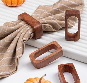 Rectangular Wooden Napkin Holder Handmade Natural Wood <b>Dining</b> <b>Table</b> Setting <b>Rustic</b> <b>Farmhouse</b> Home Decoration Accessory - Product Image 2