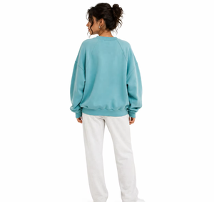 Sweat-shirt à col rond en coton de qualité supérieure, style Y2K, avec strass, design vintage, 400+ GSM, pour femmes, fabriqué par un grossiste. - Product Image 4