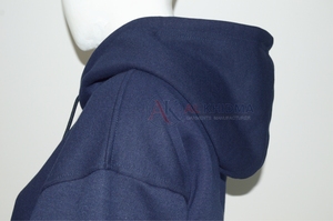 Ropa Deportiva Personalizada, Sudadera con Capucha Azul Marino para Mujer, Informal, 100% Algodón Tejido, Manga Larga, Transpirable, Antiencogimiento, OEM, Personalizable, Invierno - Product Image 4