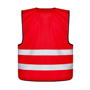 Gilet de sécurité réfléchissant fabriqué en usine avec poches pour hommes, en polyester et coton, respirant, avec soutien dorsal, durable, gilets de travail à prix abordable - Product Image 2