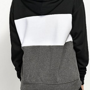 Wholesale Custom Women Autumn Plus Size Embroidered 100% Cotton Raglan Hoodie Color <b>Block</b> Hoodies - Product Image 4