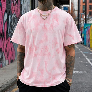 Oversized <b>Tshirts</b> for Men Tie Dye Hipster T Shirts Fashion Baggy Gym Shirts Short Sleeve Unisex Designer Tees Shirt - Product Image 3