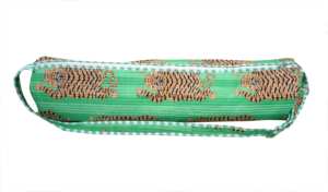 Bolsa de yoga plegable hecha a mano, ecológica, de algodón, con estampados modernos de animales, ligera, duradera, con correa ajustable. - Product Image 5